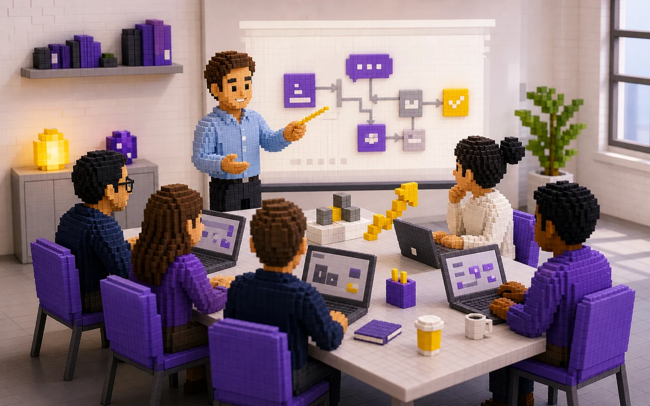 Interactive AI workshop with team
